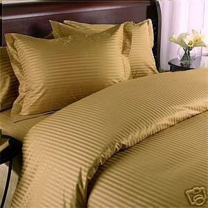 1200 Thread Count Egyptian Cotton Select Bedding Linen AU Sizes White Striped 